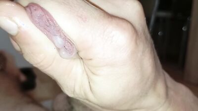 Hot Close-Up Cumshot From Big Cock With Pre-Cumshot That Drizzled A Lot Of Sperm Again