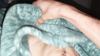Routine Masturbation of the Boy with the Insatiable Cock Discharges Sperm in the Early Morning
