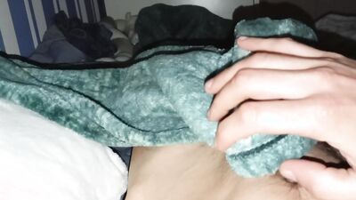 Routine Masturbation of the Boy with the Insatiable Cock Discharges Sperm in the Early Morning