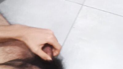 POV my sight. Extreme horniness at work so I jerk my hairy dick off until releasing a huge cumshot