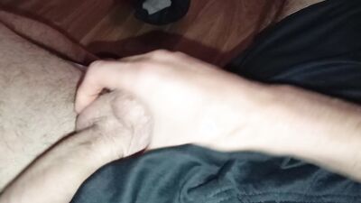 Rich Big Cock Stains the Clothes with Semen Again with the Intense Cumshot
