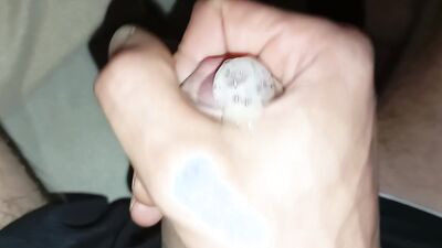 Rich Big Cock Stains the Clothes with Semen Again with the Intense Cumshot