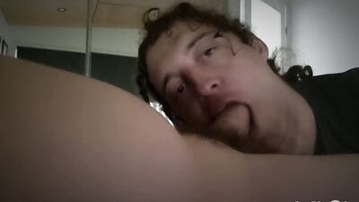 Feeding cum to little slut