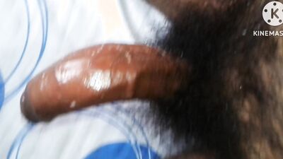 POV, My view jerking off my hairy, veiny full of oil dick wearing nothing but socks (Huge cumshot)