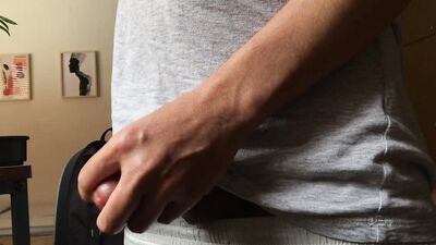 close up Handjob with oil