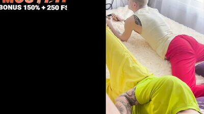 40 Stepdad fucks two twinks with his powerful cock in their sweet asses