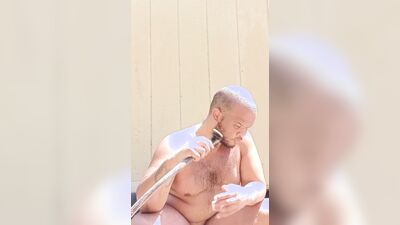 Outside showering