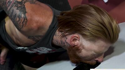 PrideStudios - Inked Jock's Hairy Ass Gets Filled By A HUGE MONSTER COCK