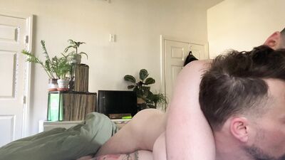 Two Straight Friends Fuck Bareback When Girlfriend Leaves