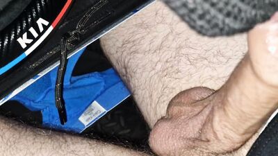 Public fuck of truck drivers in front of the eyes near the highway with cum in the ass , they almost noticed a dick in the ass .