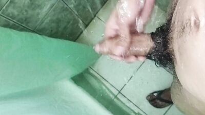 big cock cumshot in the shower