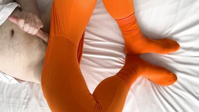 Orange Burlingtons and Leggins