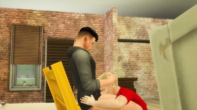 Sexy Teen Boyfriends Fuck In Raunchy Apartment: Sims 4