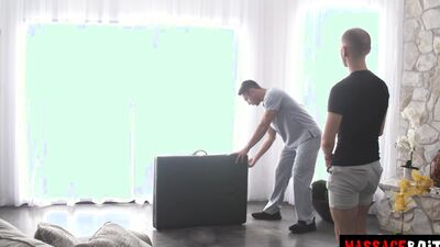 Bryson Gets His Throat And Asshole Massaged By Fat Dick