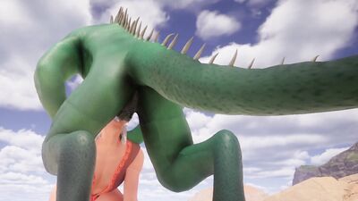 Lizard Kerpali dicks down elf (Corbac POV + xrays)