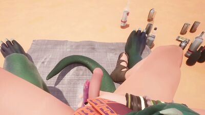 Lizard Kerpali dicks down elf (Corbac POV + xrays)