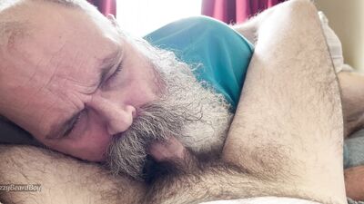 Moustache Grandpa Nurses on Hairy Cub Cock