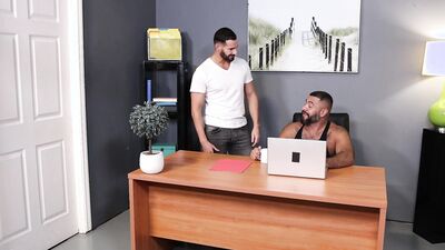 PrideStudios - Hot Bear Puts Work Aside To Bareback His BF Hard