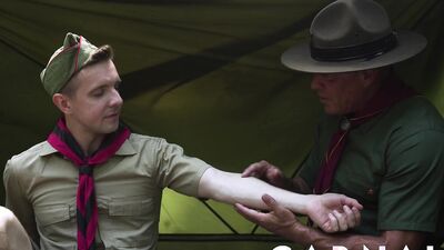 ScoutBoys DILF troop leader fucks Serg Shepard in cute Scout uniform