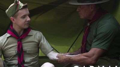 ScoutBoys DILF troop leader fucks Serg Shepard in cute Scout uniform