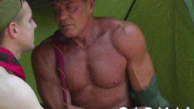 ScoutBoys DILF troop leader fucks Serg Shepard in cute Scout uniform