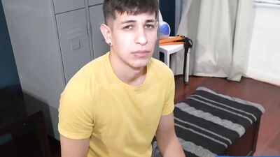Hung Teen Andreas Griffin Rubs Cock Into Bautista Nores Smooth Ass
