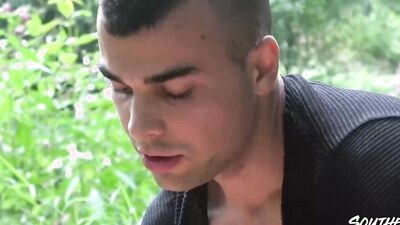 SOUTHERNSTROKES Joel Vargas and Thomas Fiaty Fucked Outdoor