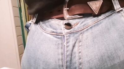 Extreme Big Bulging Show in Jeans