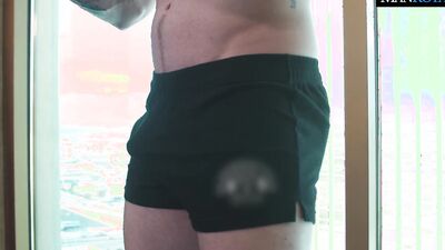 Jackson Rams Brad's Tight Ass While Do Bicep Curls
