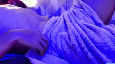 Hot Nordic Guy having a sensual wank in dim lighting