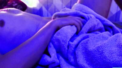 Hot Nordic Guy having a sensual wank in dim lighting