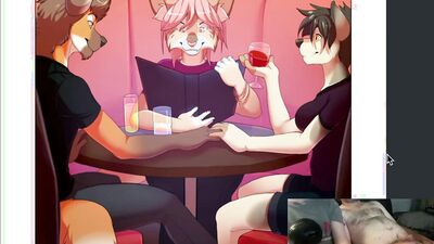 Furry Sex Comic: Table for Three by Roanoak (Romantic Story)