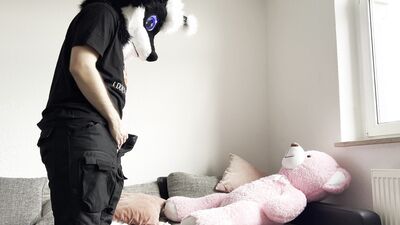 Furry Fursuit Coudle and Fuck Giant Plush Bear Plushophilia Plushie