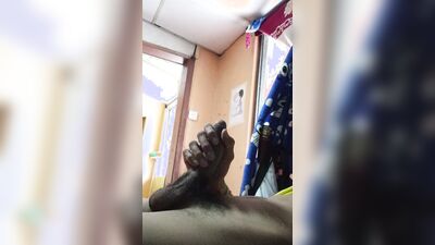 Latin male masturbating his cock very rich