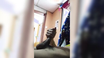 Latin male masturbating his cock very rich