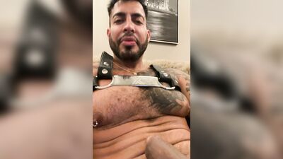 Horny in the living room with me cock hard
