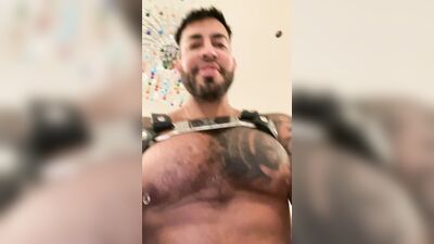 Horny in the living room with me cock hard
