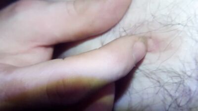 Using my long nails play with a nipple