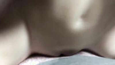 Masturbating with a new toy