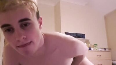 British Twink Harry Alexander Pleases His Throbbing Cock