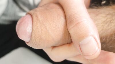Close up dick massage