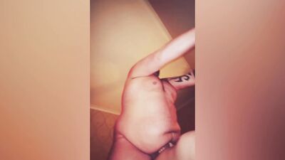 Real couple play with sex toy and fuck each other bareback