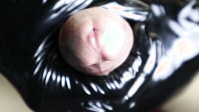 Big orgasm and a lot of sperm after abstinence close-up, sperm flows