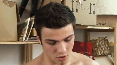 The hot man wanted to buy something from me, but now sucks my cock and is fucked hard by me