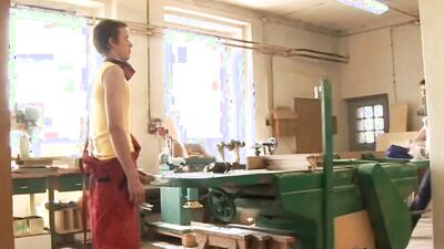 The hot man wanted to buy something from me, but now sucks my cock and is fucked hard by me