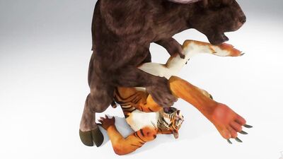 Tiger gets pounded by Minotaur