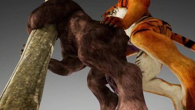 Tiger gets pounded by Minotaur
