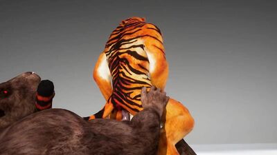 Tiger gets pounded by Minotaur
