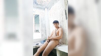 A Horny Asia Boy in the Public