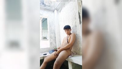 A Horny Asia Boy in the Public